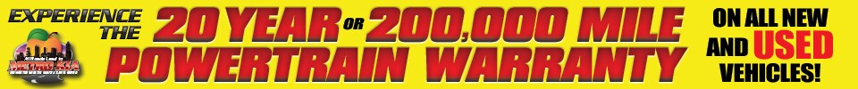 200,000 Mile Powertrain Warranty