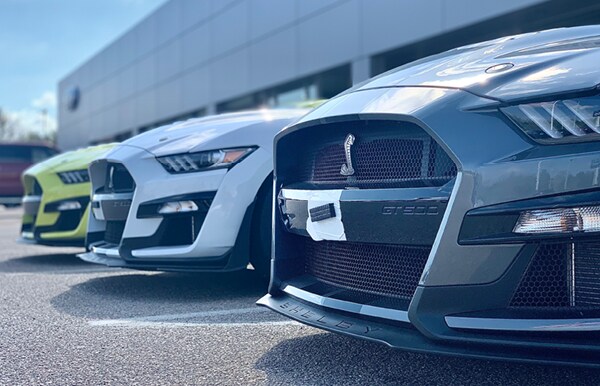 Red mustang