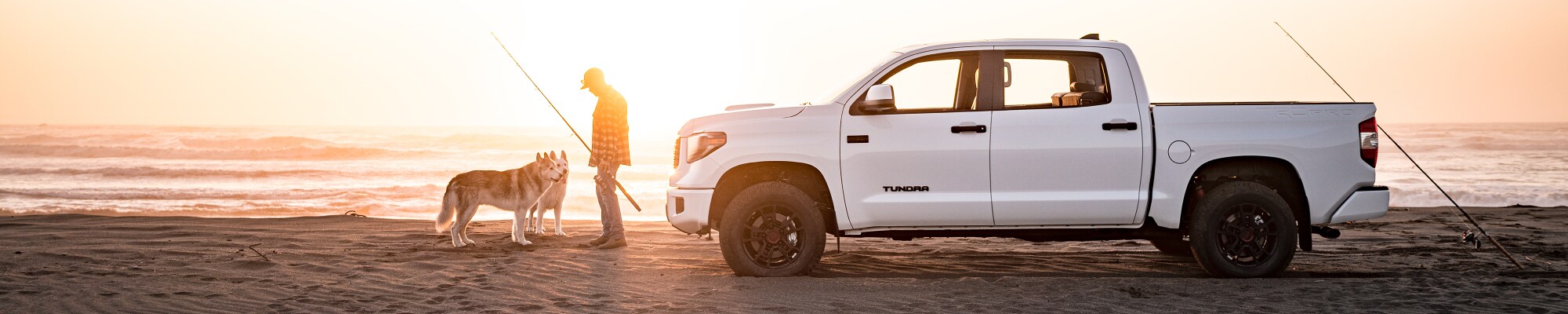 New Toyota Tundra with fisherman New Toyota Tundra TRD Pro