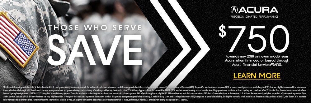Acura Military Appreciation Offer in Miami FL