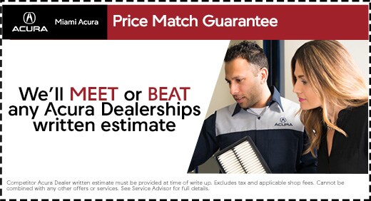 Price Match Guarantee in Miami, FL