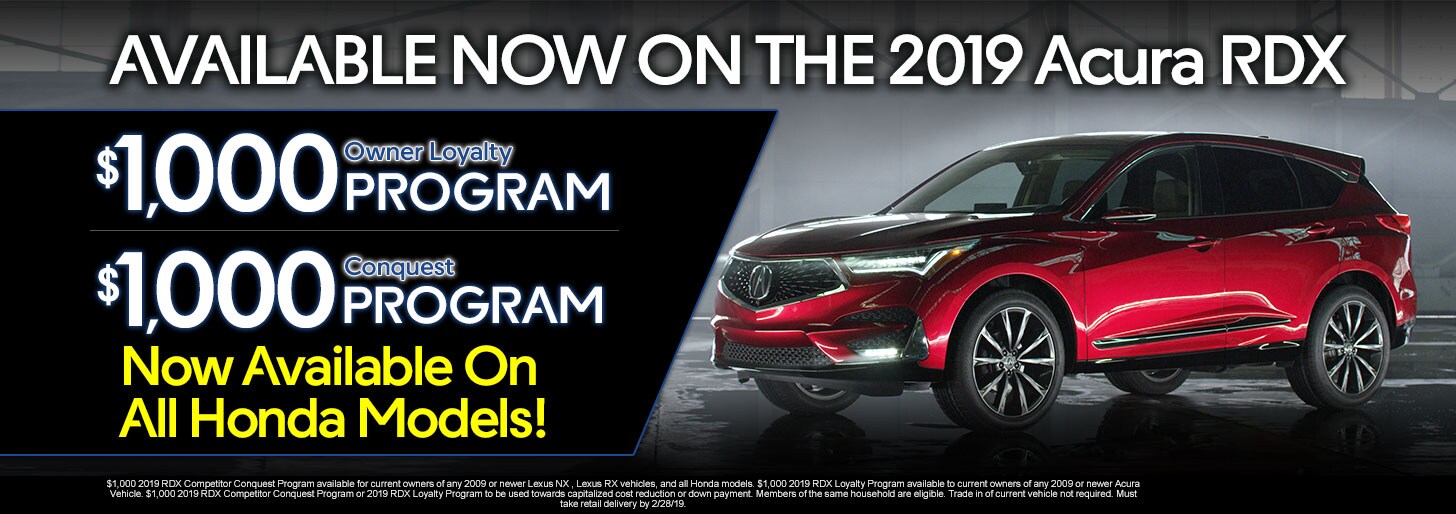 Acura Loyalty and Conquest Programs in Miami FL