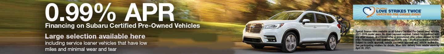 Love Strikes Twice Certified Pre-Owned Event at Michael Hohl Subaru