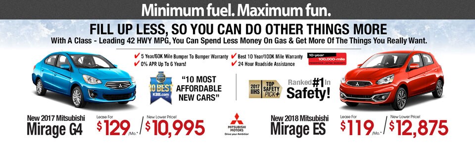 2017 & 2018 Mitsubishi Mirage Lease Special 2017 & 2018 Mitsubishi Mirage Lease Special