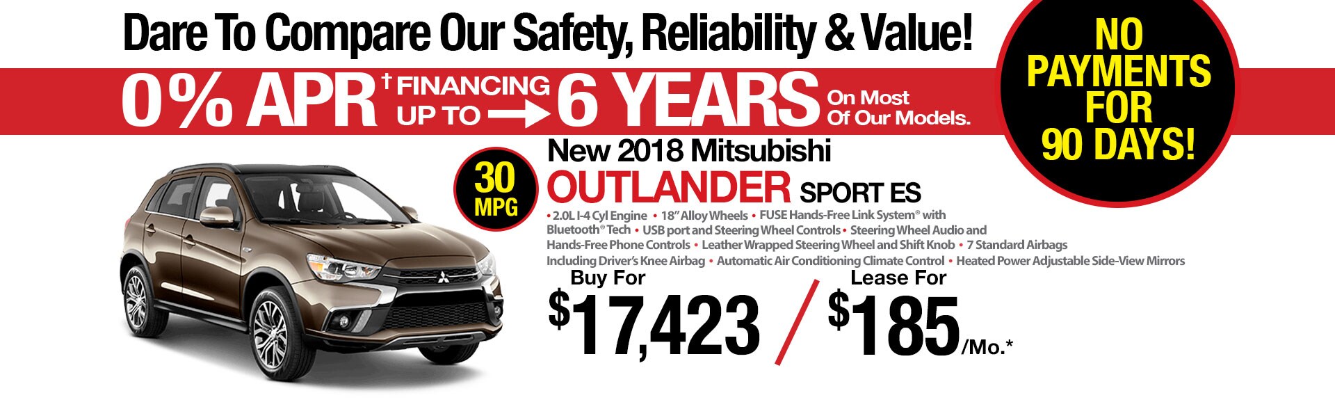 New Mitsubishi Outlander Sport ES AWC Lease Special at Michaud Mitsubishi New Mitsubishi Outlander Sport ES AWC Lease Special at Michaud Mitsubishi