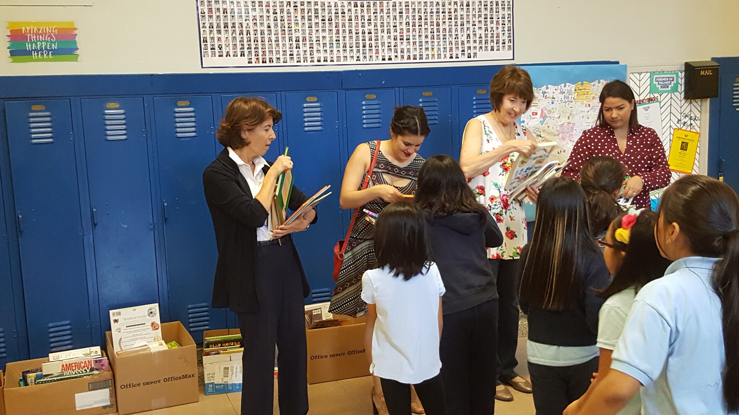 Berman Auto Group Book Drive with Alderman Laurino