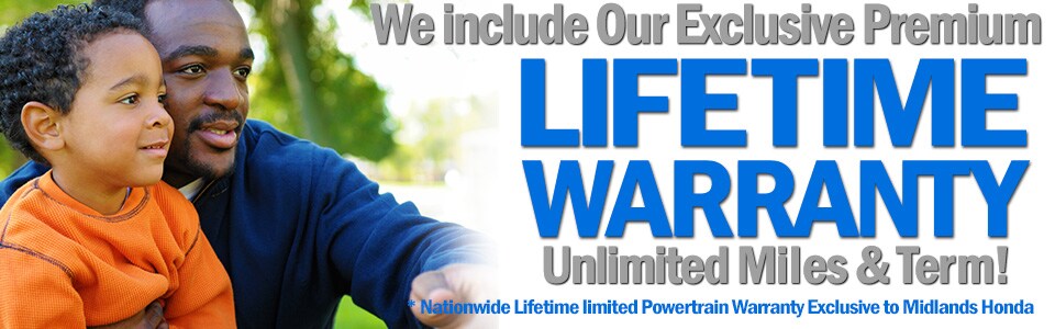 Midlands Honda Lifetime Warranty