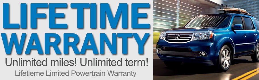 Midlands Honda lifetime warranty