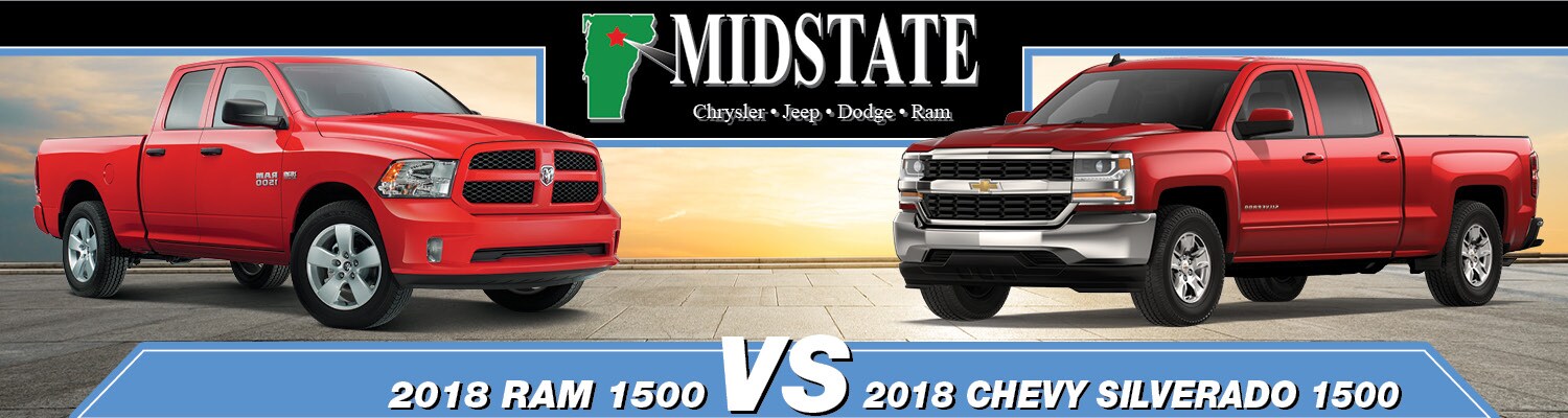 2018 ram 1500 vs chevy silverado 1500