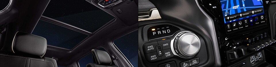 2019 RAM 1500 Interior moonroof and infotainment