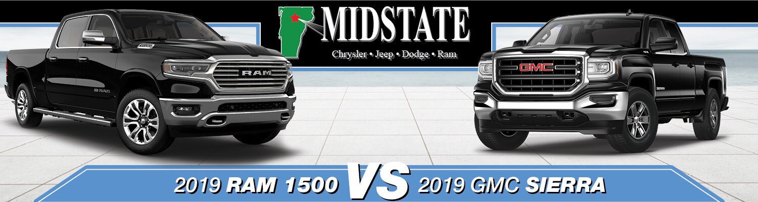 2019 Ram 1500 vs. 2019 GMC Sierra