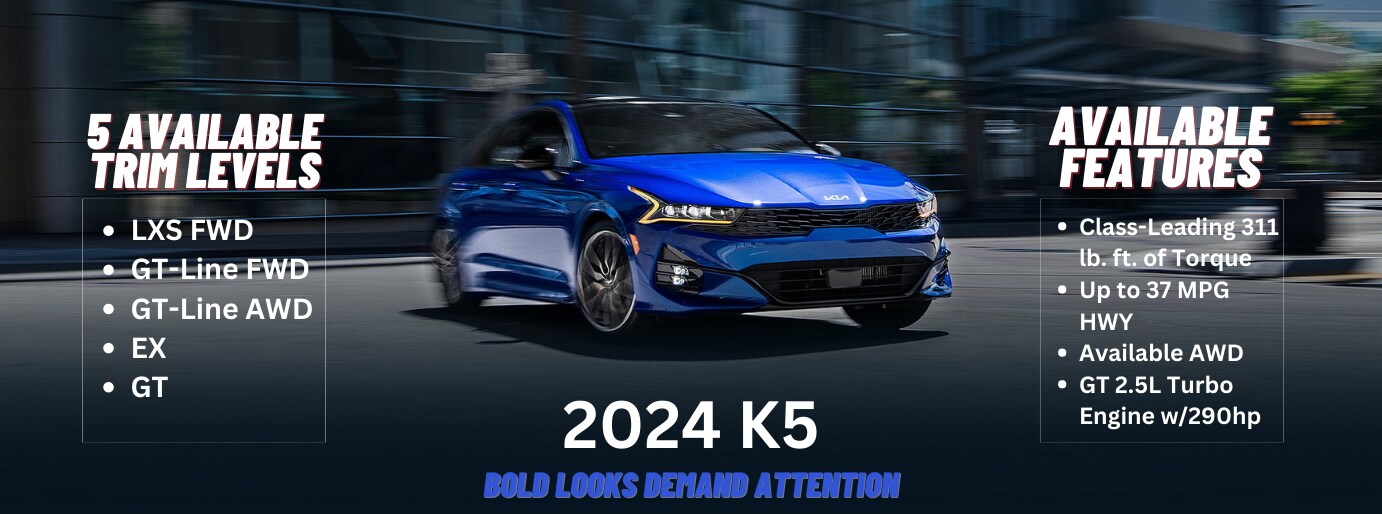 2024 Kia K5 Trim Levels, Colors, Pricing and Dimensions