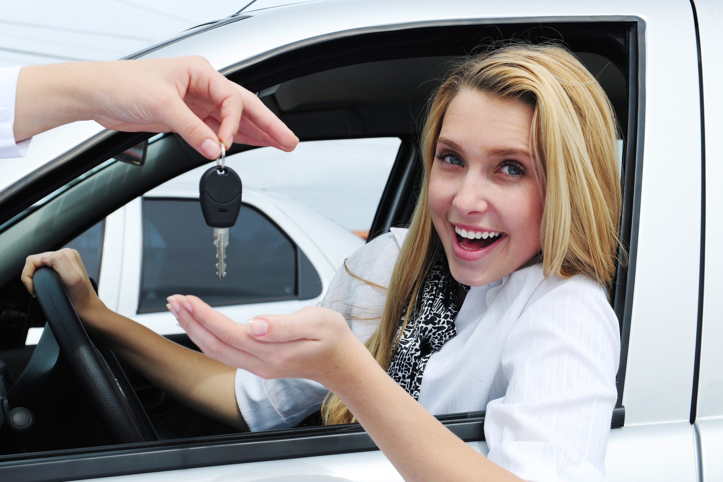 woman with car keys woman with car keys