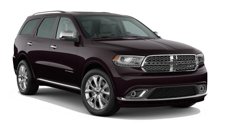 A dark red 2020 Dodge Durango Citadel