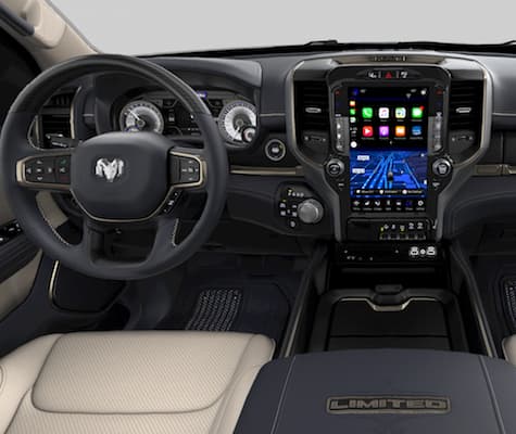 2019 Ram 1500 Limited Interior The dashboard on the 2019 Ram 1500 Limited