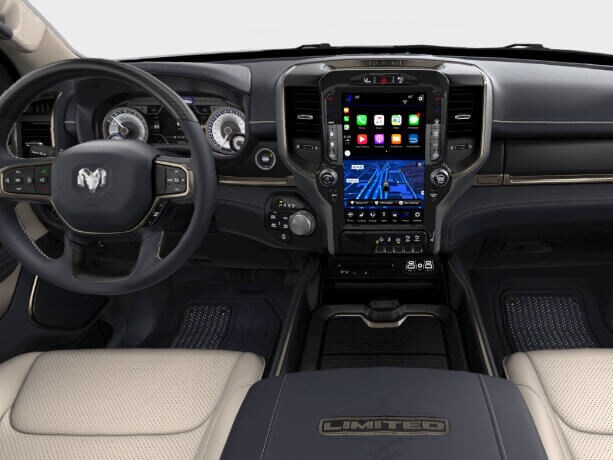 Ram 1500 Limited The interior of the Ram 1500 Limited