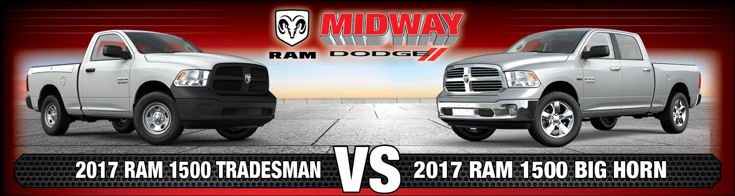 2017 Dodge Ram 1500 Tradesman vs. Big Horn in Chicago, IL