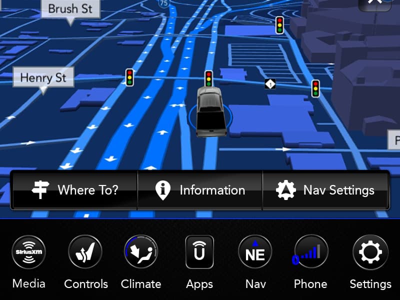 Ram 1500 Technology The navigation system on the Ram 1500