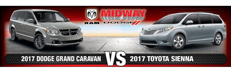 2017 Dodge Grand Caravan vs. 2017 Toyota Sienna in Chicago, IL