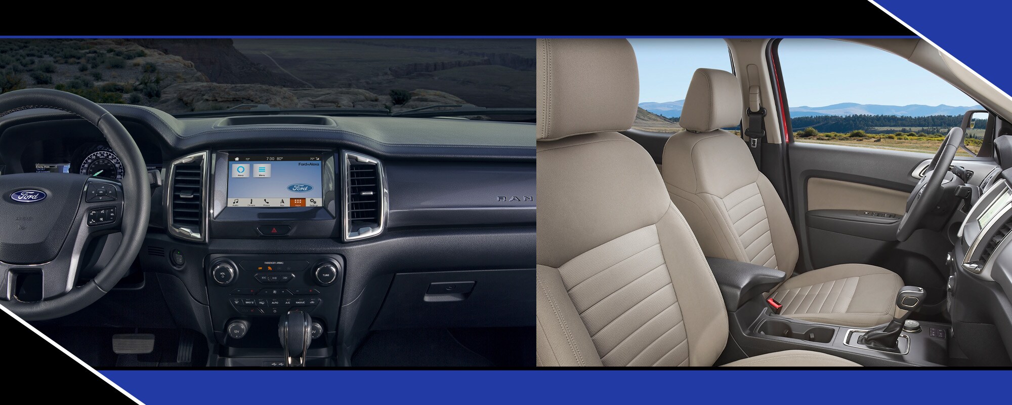 2020 Ford Ranger interior