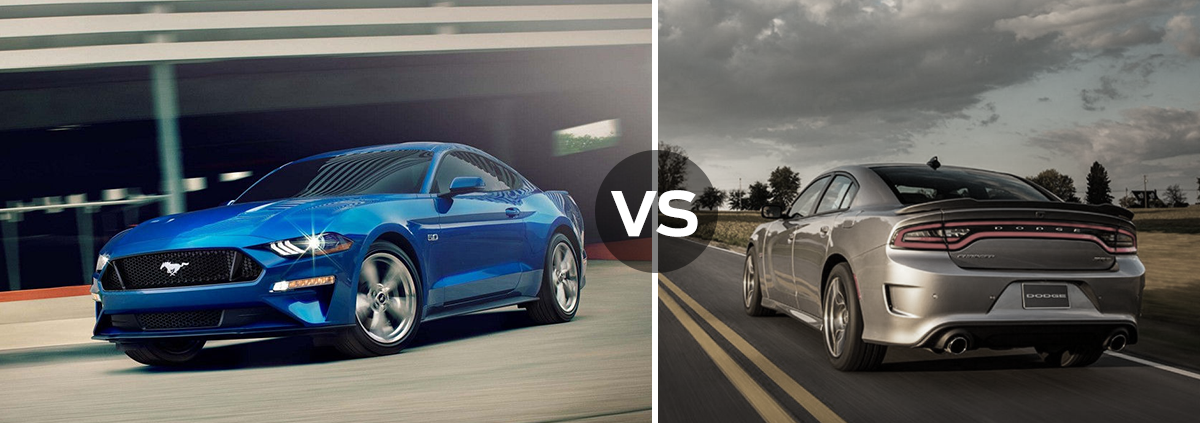 Mustang vs Charger Ford Mustang vs Dodge Charger