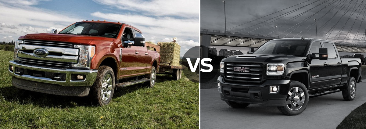 Super Duty vs Sierra 2500HD Ford Super Duty F-250 vs GMC Sierra 2500HD