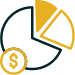 deductible pie chart icon
