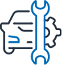 car with wrench icon