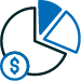 deductible pie chart icon