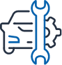 car with wrench icon