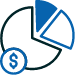 deductible pie chart icon
