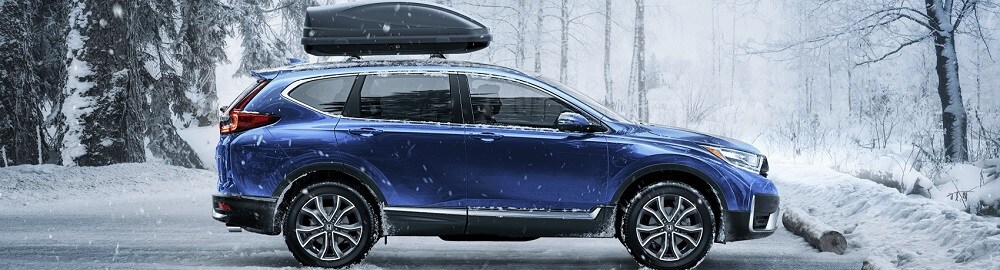 Blue Honda Cr-V