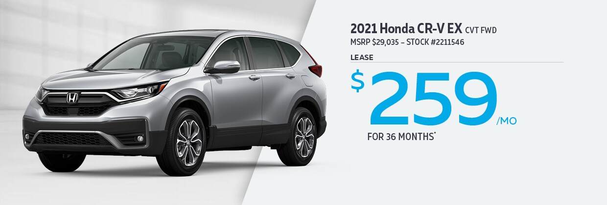 2021 Honda CR-V EX Lease for $259/MO for 36 months