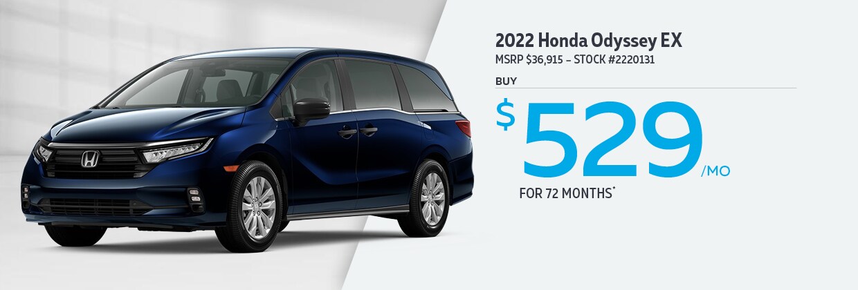 2022 Honda Odyssey Buy for $529/MO for 72 months