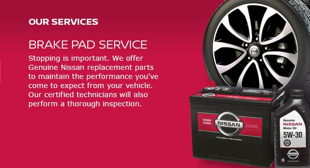 Nissan Brake Pad Service
