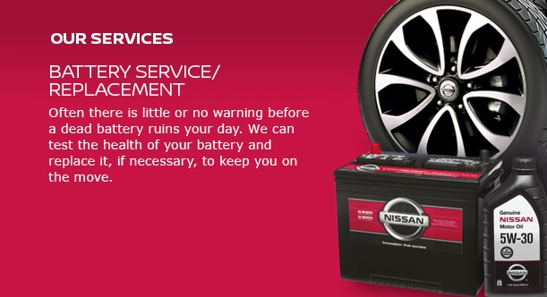 Nissan Battery Service and Replacement