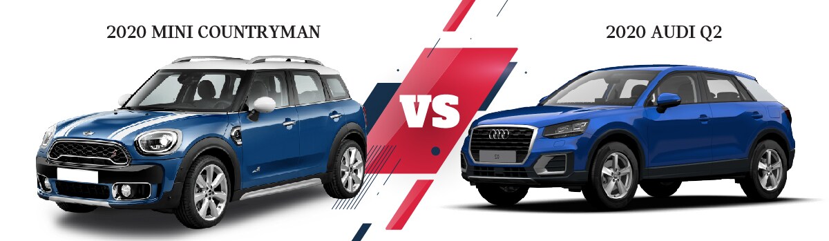 2020 Mini Countryman vs 2020 Audi Q2 2020 Mini Countryman vs 2020 Audi Q2