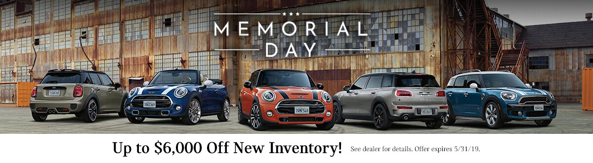 Dealership Memorial Day Special MINI Mount Laurel