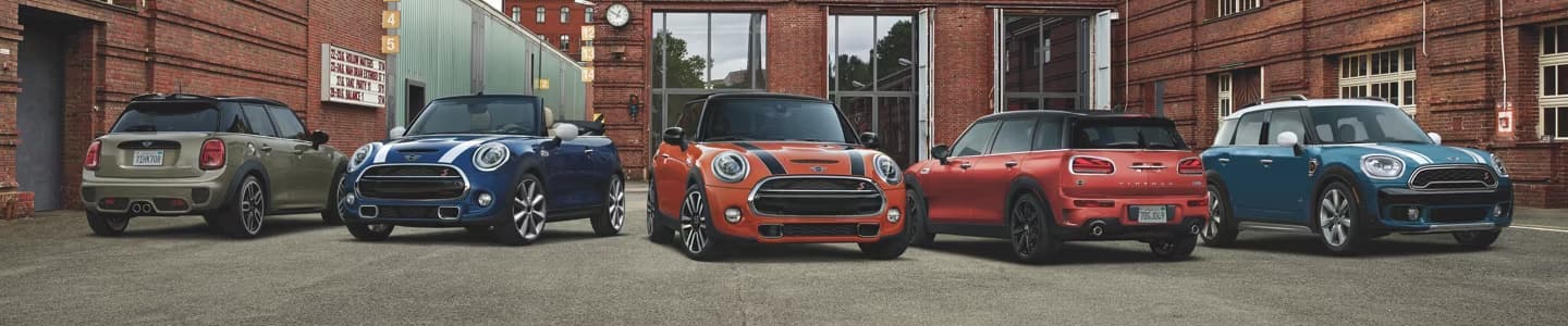 Lineup of MINI vehicles