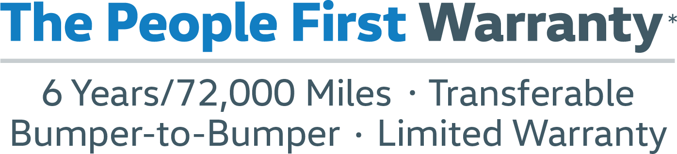 The peoples first warranty - 6 years/72,00 miles - transferable - bumper-to-bumper - limited warranty