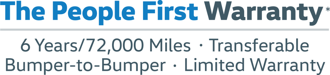 The People's First Warranty Logo