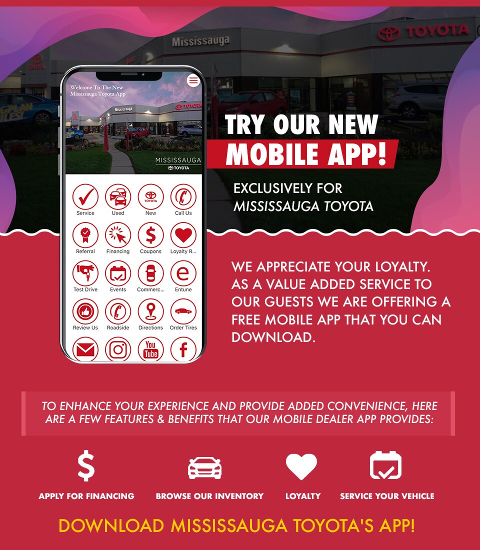 Mississauga Toyota's New App Mississauga Toyota's New App