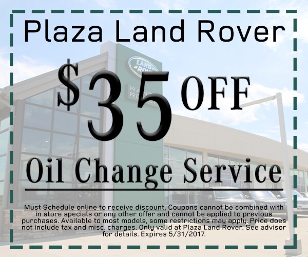 Land Rover 35 off Oil Change in St. Louis