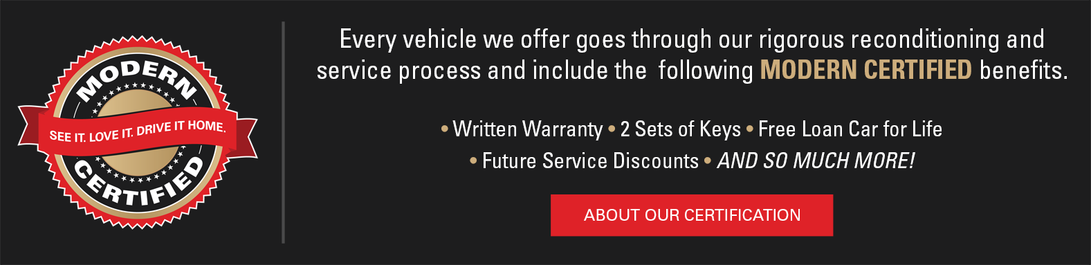 About Our Modern Certification
