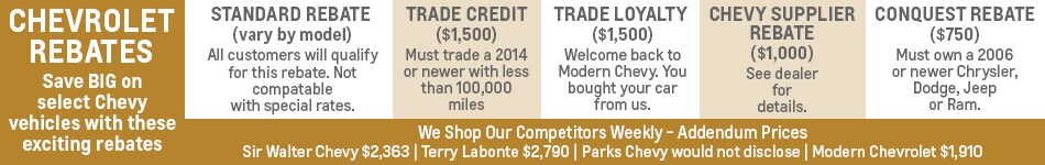 Chevrolet Rebates