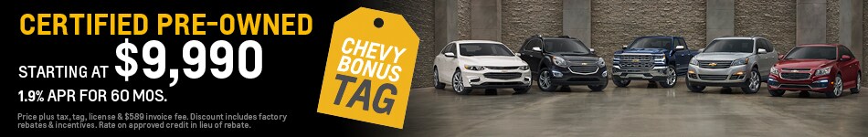 Certified Pre-Owned Starting at $9,990