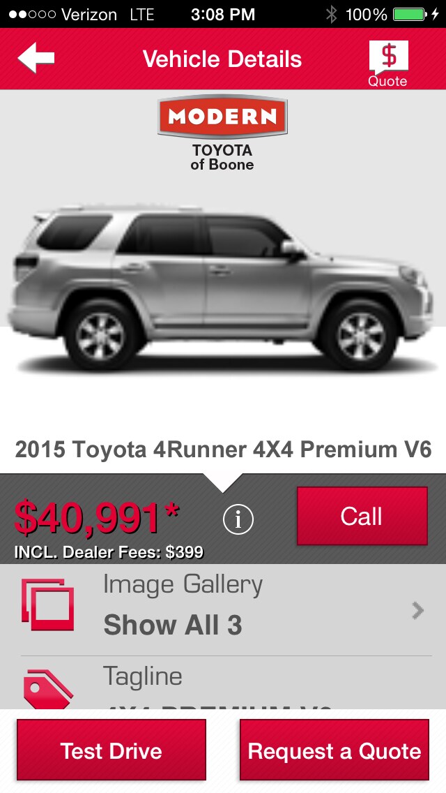 Modern Toyota of Boone Mobile
App