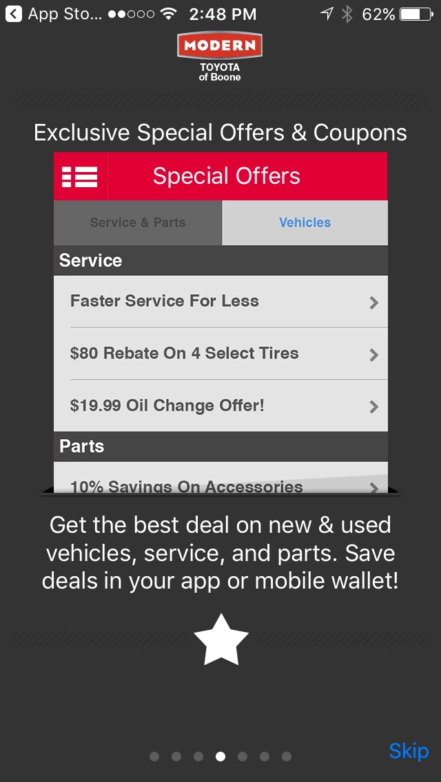 Special Offers and Coupons