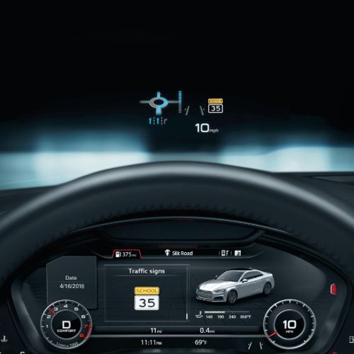 Audi A5 head-up display