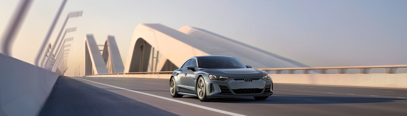 Audi e-tron GT Audi e-tron GT driving on bridge